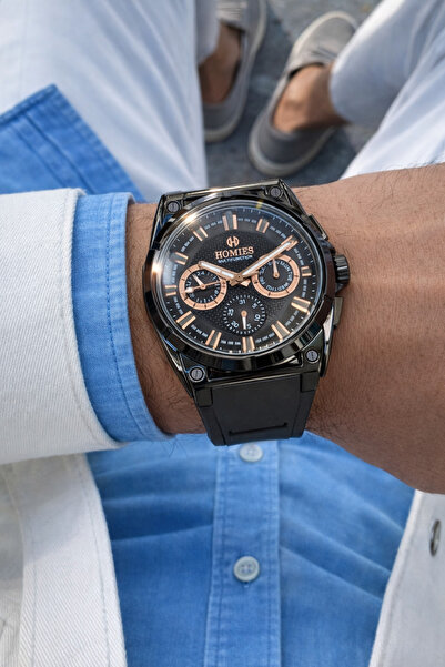 Homies ERKEK KOL SAATİ ORJİNAL HEDİYELİK KUTUSU TAKVİM VE GÜN GÖSTERGELİ VE B...