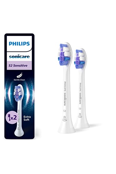 Philips Sonicare Sensitive Yedek Diş Fırçası Başlığı, Ultra Yumuşak  2’li Pak...