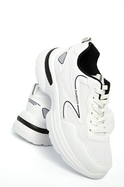 SOHO White-Black Women's Sneaker 21272