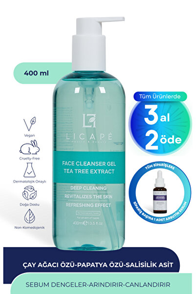Licape Çay Ağacı Özlü Yüz Temizleme Jeli 400ml