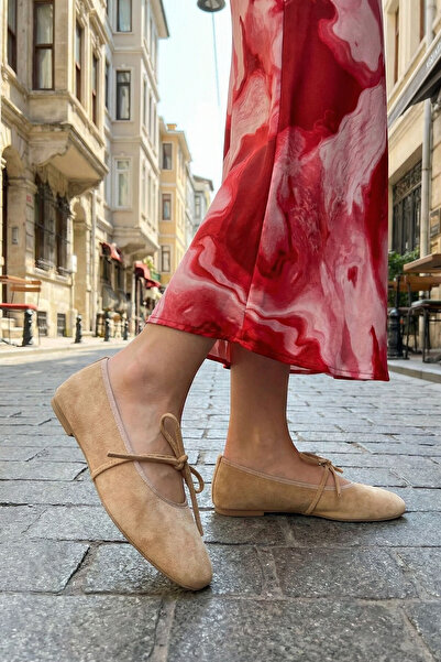 SOHO Nude Süet Kadın Babet 21250