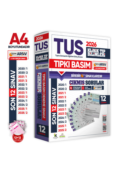 İnformal Yayınları 2026 TUS Klinik Tıp Bilimleri ÖSYM Çıkmış Soru Tıpkı Basım...