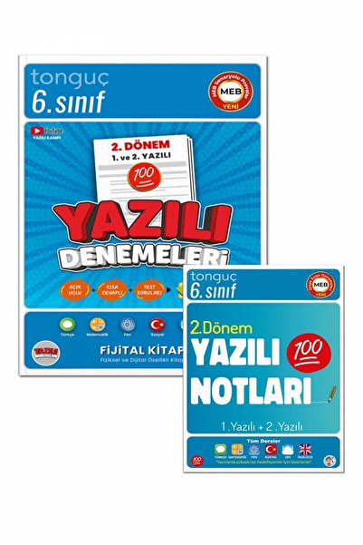 Tonguç Yayınları 6. Sınıf Yazılı Notları ve Denemeleri 2. Dönem 1 ve 2. Yazıl...