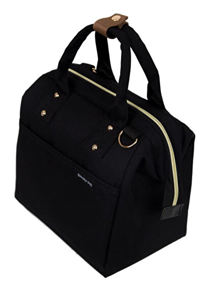 Genel Markalar Askılı Termal Yemek Çantası Siyah