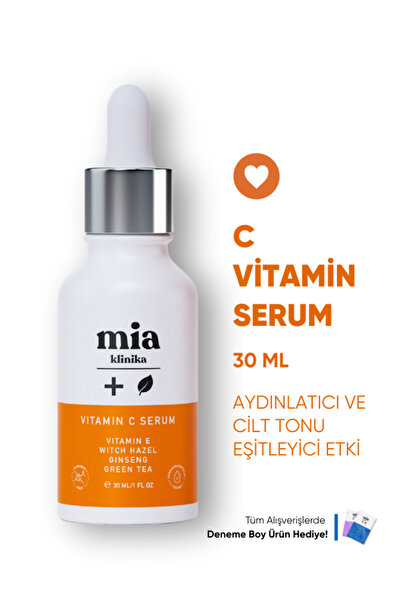 mia klinika Aydınlatıcı C Vitamini Ve Cilt Pürüzsüzleştirici Leke Serum 2'li Set