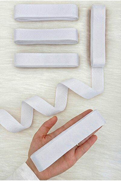 ZEYMERADE شريط غروغرين أبيض 3 سم 10 متر، لتزيين هدايا الزفاف والختان وأعياد ا...