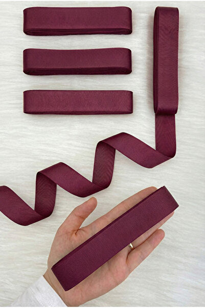 ZEYMERADE Burgundy Grogren Ribbon 3 cm 10 Mt, Bohça Dowry Wedding Circumcisio...