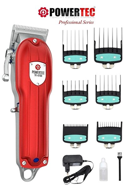 POWERTEC TR-4700 Saç ve Sakal Kesme Makinesi – Profesyonel Tıraş Makinesi, Se...