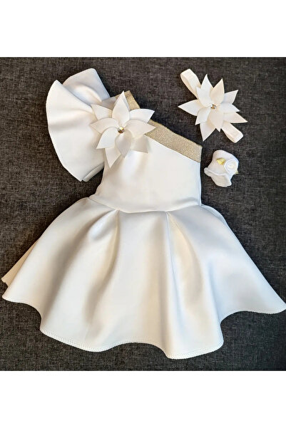 ayasofia kids Λευκό φόρεμα για κορίτσια της Αγίας Σοφίας