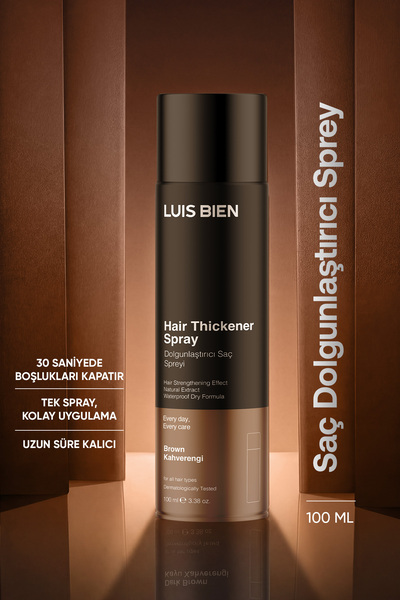 Luis Bien Kahverengi Dolgunlaştırıcı Saç Spreyi 100 ml – Suya Dayanıklı Amony...