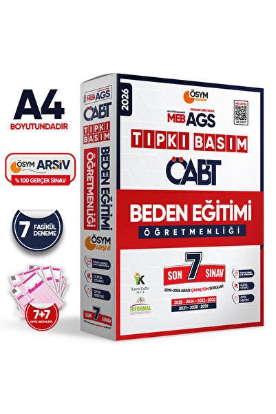 Karakutu Yayınları 2026 MEB-AGS ÖABT Beden Eğitimi Öğretmenliği ÖSYM Tıpkı Ba...