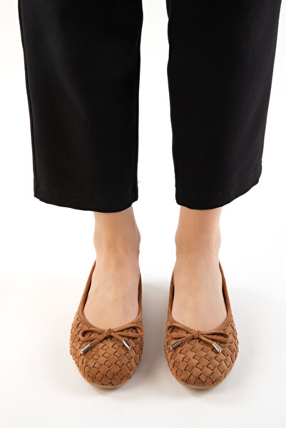 SOHO Ženske balerinke od tamnog antilopa 21352