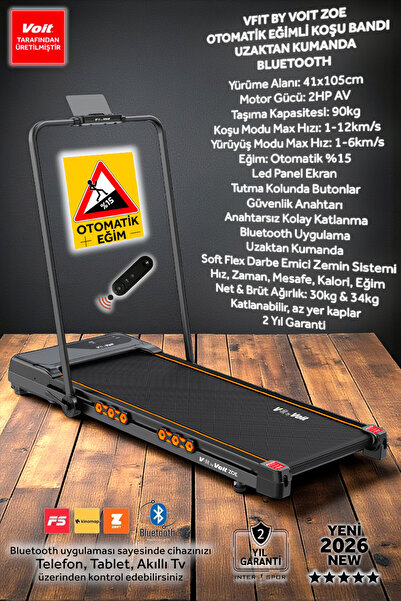 Voit Vfit By Zoe Otomatik Eğimli Uzaktan Kumandalı Bluetooth Uygulamalı Tutma...