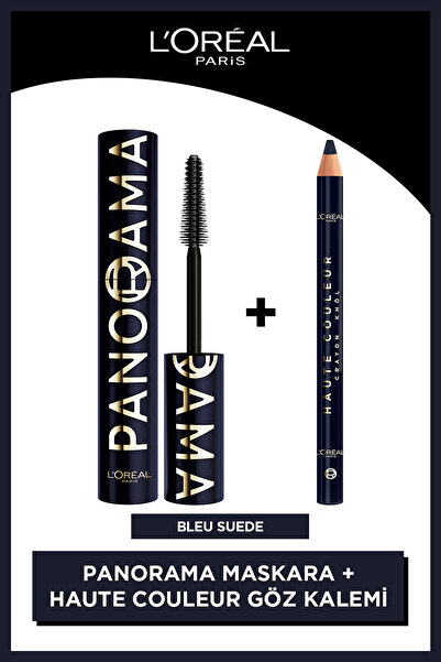 L'Oreal Paris Panorama Blue Suede Maskara + Haute Couleur Göz Kalemi