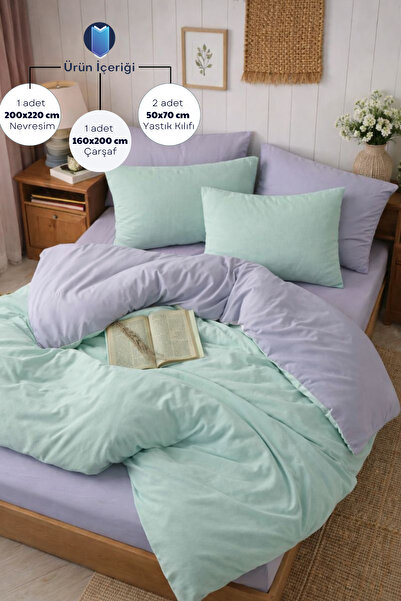 Formeya Obojstranná súprava obliečok na dvojitú prikrývku s elastickými plach...