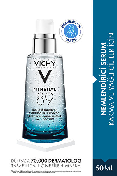 Vichy Mineral 89 Fortifying & Plumping Καθημερινός Ενυδατικός Ορός 50 ml
