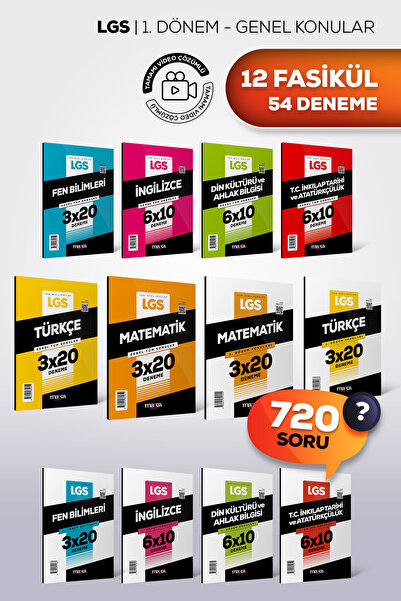 Marka Yayınları LGS 2027 1. Dönem ve Genel Konular Tüm Dersler Deneme Sınavı ...