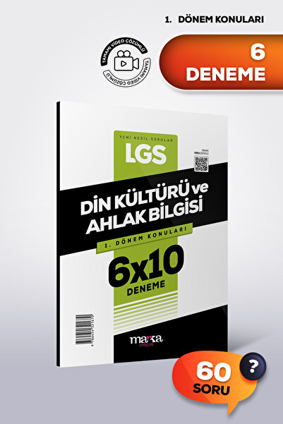 Marka Yayınları LGS DİN KÜLTÜRÜ ve AHLAK BİLGİSİ 1. Dönem Konuları 6 Deneme 2...