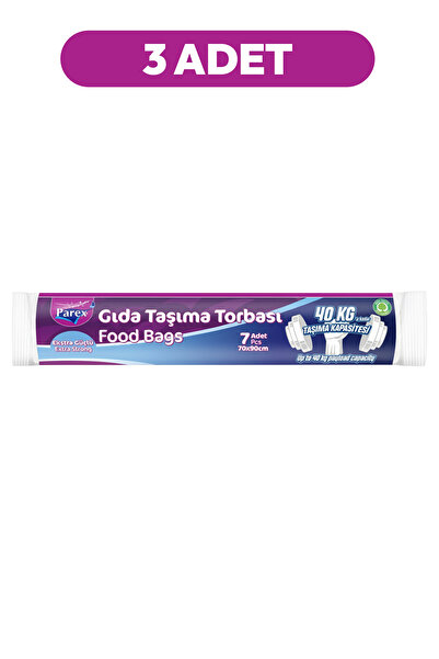 Parex Gıda (Kurban) 7'li Taşima Torbası 70 x 90 cm Üçlü Paket