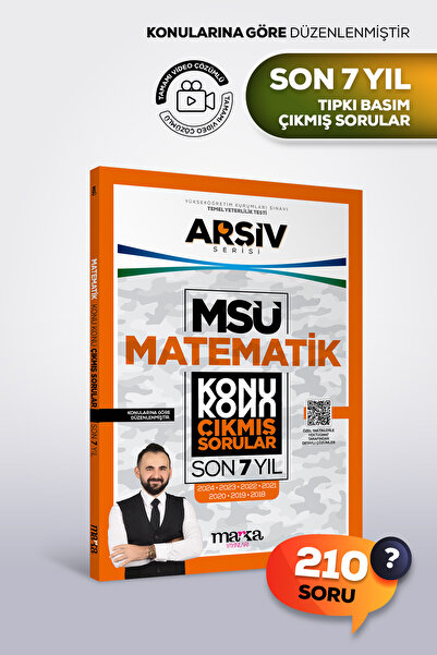 Marka Yayınları MSÜ Matematik Son 7 YIL Konu Konu Çıkmış Sorular | Video Çözü...