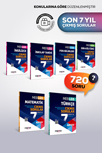 Marka Yayınları LGS TÜM DERSLER Son 7 Yıl Çıkmış Sorular | Konularına Göre | ...