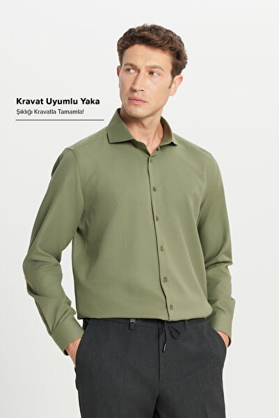 AC&Co / Altınyıldız Classics Men's Khaki Tailored Slim Fit Slim Fit Small Ita...