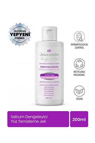 Jeuvenile Sebum Dengeleyici Yüz Temizleme Jeli - Akne Karşıtı (Salicylic Acid...