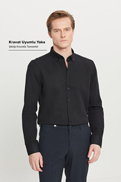 AC&Co / Altınyıldız Classics Pánská košile Oxford Easy-Iron Bavlněná košile p...