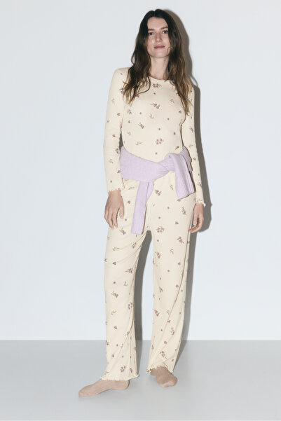 LEFTIES Pijama lungă imprimată de damă