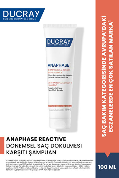 Ducray Anaphase Reactive Dönemsel Saç Dökülmesi ve Yoğunluk Kaybı Yaşayan Saç...