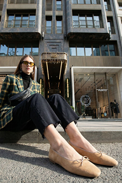 SOHO Nude Wildleder Damen-Ballerinas 21268