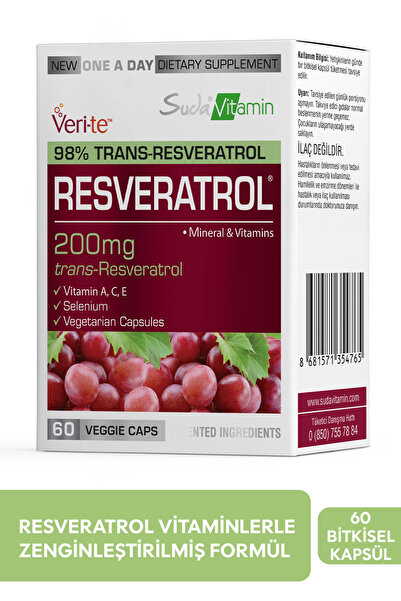 Suda Vitamin Resveratrol Vitamin A,C,E, +Selenyum  | Cilt + Bağışıklık Desteğ...