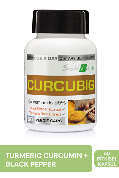 Suda Vitamin Curcubig Zerdeçal + Karabiber Ekstresi,Bağışıklık Desteği  | 60 ...