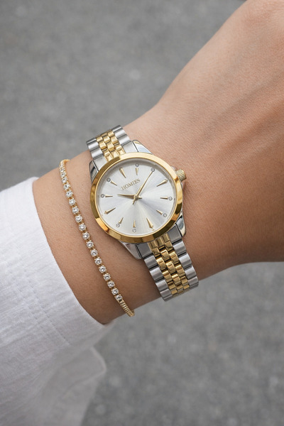 Homies ساعة يد نسائية علبة صغيرة مع علبة هدية وسوار هدية للمناسبات الخاصة.HM7...