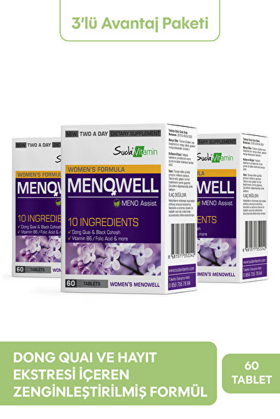 Suda Vitamin MENOWELL 60 TABLET 3 ADET