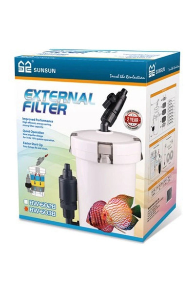 SunSun HW-603B Mini Dış Filtre 400 L/H 6 w