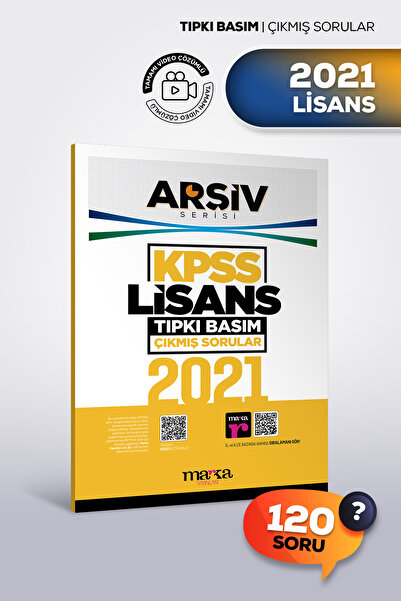 Marka Yayınları 2021 KPSS Lisans Tıpkı Basım Çıkmış Sorular | Arşiv Serisi