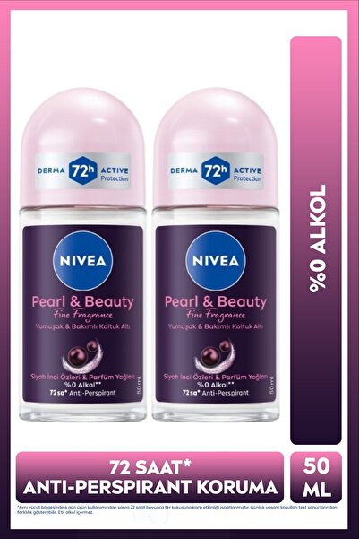 NIVEA Kadın Roll-on Deodorant Pearl&Beauty Fine Fragrance 50ml, 72 Saat Anti-...