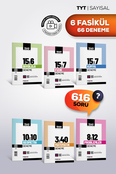 Marka Yayınları TYT 2026 Sayısal Deneme Sınavı Seti/6 Fasikül 66 Deneme/Fizik...