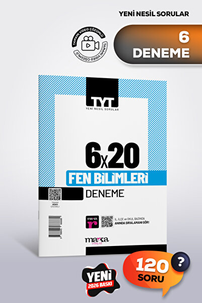 Marka Yayınları TYT 2026 Fen Bilimleri 6 Deneme | Yeni Nesil | Tamamı Video Ç...