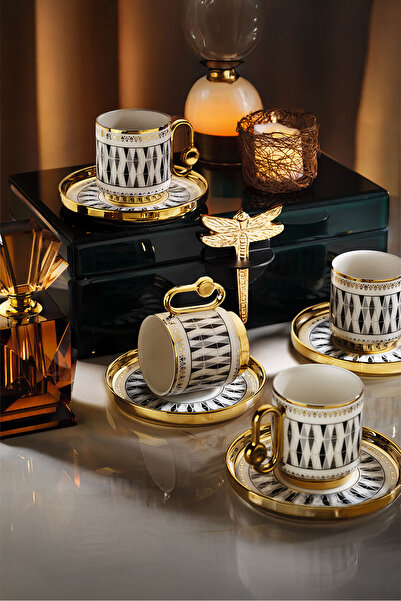 Aryıldız Dawn 12 Parça 6 Kişilik Türk Kahve Fincan Takımı