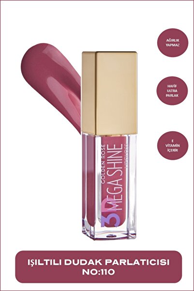 Golden Rose 3D Mega Shine Lipgloss - 109 Dudak Parlatıcısı