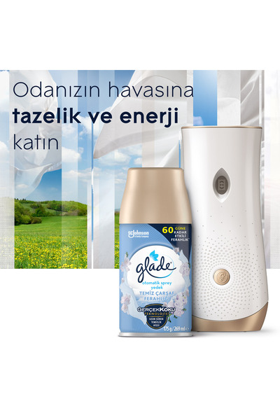 Glade Otomatik Sprey Yedek Temiz Çarşaf Ferahlığı 269 Ml X 3