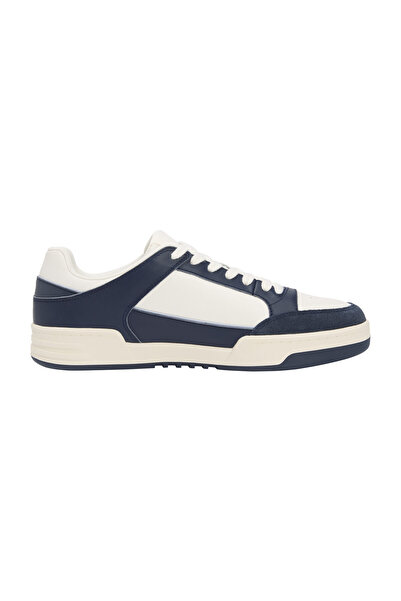 Tommy Hilfiger Ανδρικά Sneakers σε χρώμα Εκρού/Σκούρο Ναυτικό Μπλε