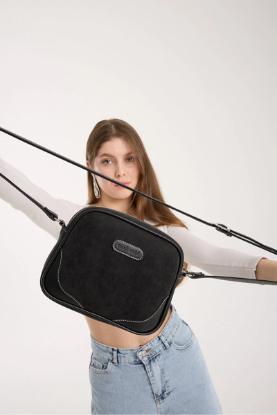 Enchante LUNA ÇAPRAZ ASKILI SÜET KADIN ÇANTA