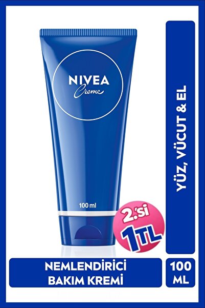 NIVEA Creme Nemlendirici Yüz,Vücut,El Kremi 100 ml,Yoğun Besleyici,Tüm Cilt T...