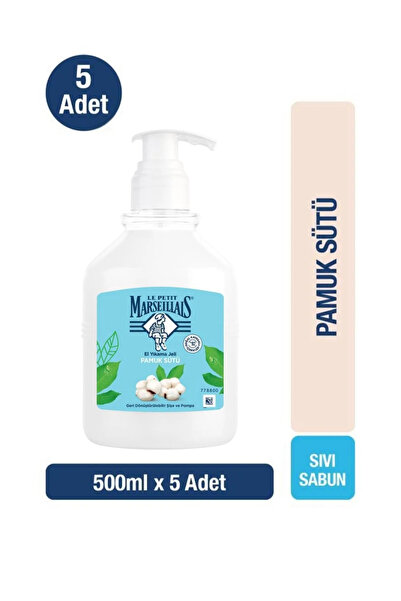 Le Petit Marseillais Nemlendirici Sıvı Sabun Pamuk Sütü 500 ml x5 Avantajlı P...