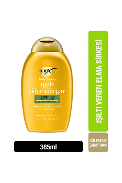 OGX Elma Sirkesi Işıltı Veren Sülfatsız Şampuan 385 ml