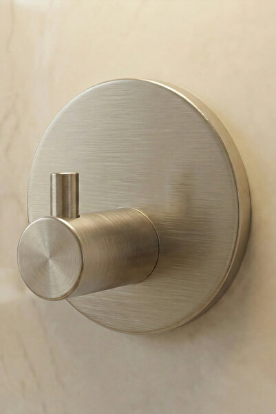 Zift Unique 4 Adet Oval Paslanmaz Çelik Banyo Askısı/bornoz Askısı / Havlu As...