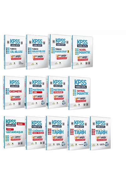 Karakutu Yayınları KPSS Kara Kutu Genel Yetenek-Kültür ALTIN PAKET Set D. Çöz...